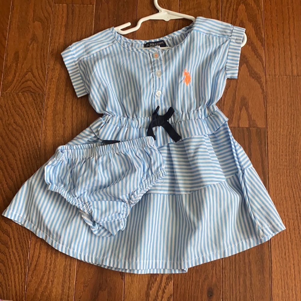 18m US Polo Dress with Diaper Cover